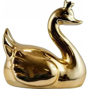 Pokladnička POKLADNIČKA LABUŤ ZLATÁ S KORUNOU DÁREK