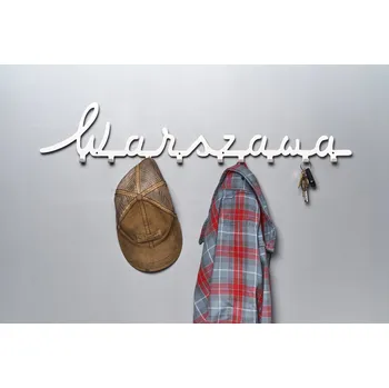 Věšák Varšava #2 - BÍLÝ - Věšák na oblečení 80cm Loft