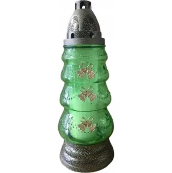 Svíčka Vánoční Hřbitovní Svíčka se zlatými zvonky R-34e