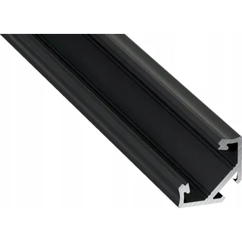 LED osvětlení Hliníkový profil pro LED pásek C 2M černý