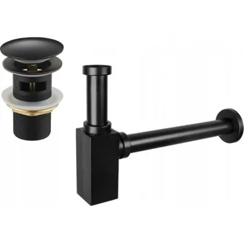 Sifon MEXEN/S - Umyvadlový sifon s výpustí click-clack s přepadem, stará černá 7992060-79