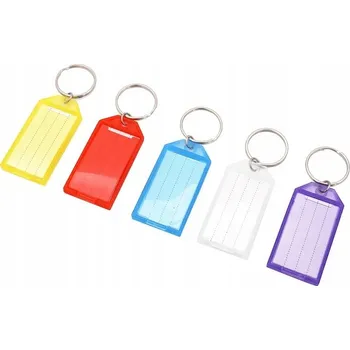 Přívěsek na klíče MEGA velký štítek na klíče, pro označování, plast, barvy