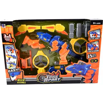 Figurka FIGURKA ROBOT DINOSAURUS TRANSFORMUJE SE ZVUKEM A SVĚTLEM