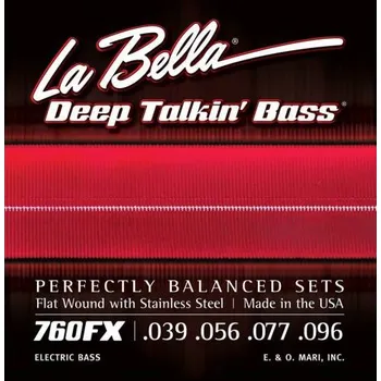 Struna pro kytaru a smyčcový nástroj LaBella Deep Talkin' Bass L-760FX, Struny na elektrickou baskytaru