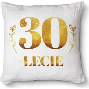 Dekorativní polštářek Pohodlný dekorativní foto polštář s potiskem jako dárek 40x40 cm - 30. výročí