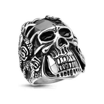 Prsten Prsten lebka pro motorkáře (Motorkářský prsten s lebkou)