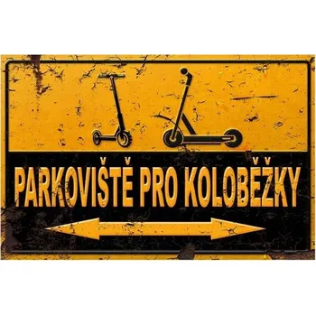 Obraz Cedule Parkoviště pro koloběžky