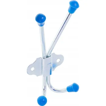 Věšák Čtyřháčkový věšák, velký, 4 háčky, kovový