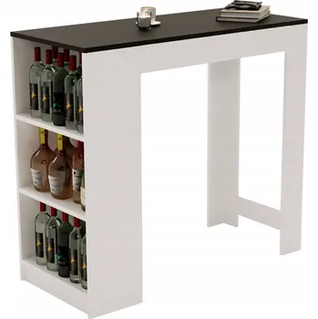 Jídelní stůl Barový stůl Karo, stolek, kuchyňský ostrůvek, černý