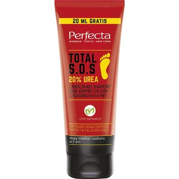 Kosmetika na nohy Perfecta Total S.O.S 20% Urea změkčující ponožkový krém-komplex na nohy a zrohovatělé paty 120ml