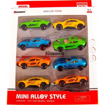 autíčko SADA KOVOVÝCH AUTÍČEK AUTÍČKA 8ks