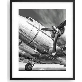 Obraz Foto obraz, plakát na zeď v černém rámu 40x50 letadlo, plakáty do obýváku