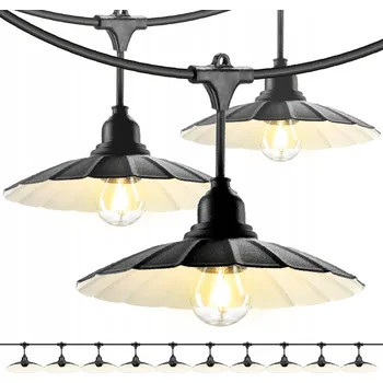 IP kamera Světelný řetěz KOBI DESIGN 1000 cm do sítě černý