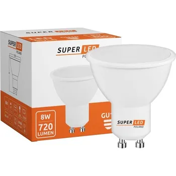 Žárovka LED žárovka GU10 8W 2835, teplá bílá