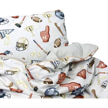 Povlečení SADA POVLEČENÍ Go Team 140 x 200 cm + 50 x 60 cm