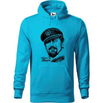 Dámská mikina Mikina - Waldemar Matuška Barva: Modrá - tyrkysová (44), Velikost: 3XL, Střih: Pánské
