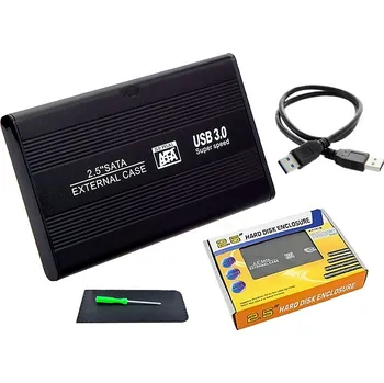 Příslušenství pro datový nosič Pouzdro na disk USB 3.0 SATA ALU 2,5" + Pouzdro + Kabel