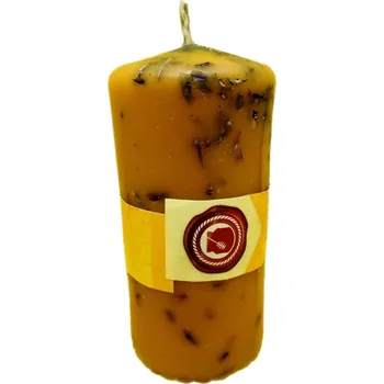 Svíčka Dekorativní svíčka z přírodního včelího vosku Miód i Bursztyn 3 ks