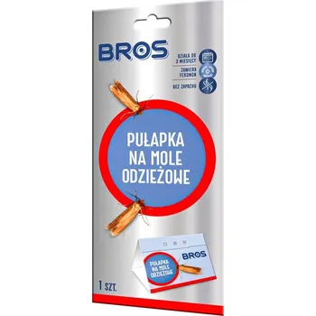 Přípravek proti hmyzu BROS Skládací PAST na MOLY ŠATNÍKOVÉ MOLY OBLEČENÍ 3 MĚSÍCE ochrany