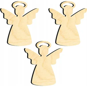 Obraz OZDOBY ŚWIĄTECZNE CHOINKOWE DREWNIANE Z16 3 ks