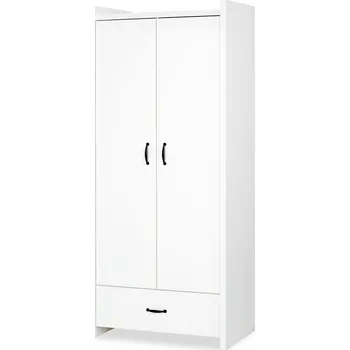 Šatní skříň Skříň Klupś Meble Dziecięce Amelia Bílá 84 x 190 x 50 cm bílá