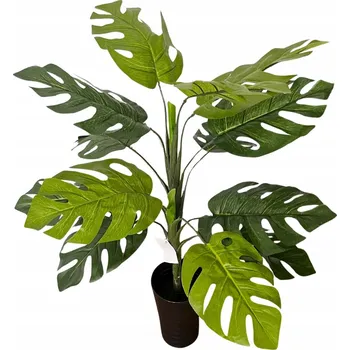 umělá květina Květina v květináči 95cm MONSTERA umělá V KVĚTINÁČI zelená