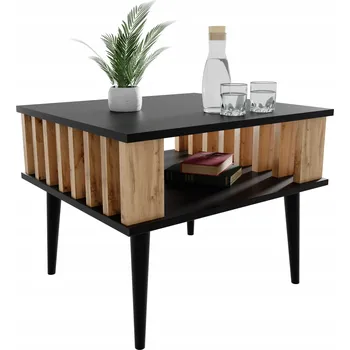 Konferenční stolek Konferenční stolek Malecki Meble obdélníkový 55 x 50 x 45 cm černý