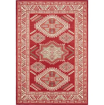 Koberec Klasický, tradiční červený koberec do obývacího pokoje s měkkým vlasem 120x170cm