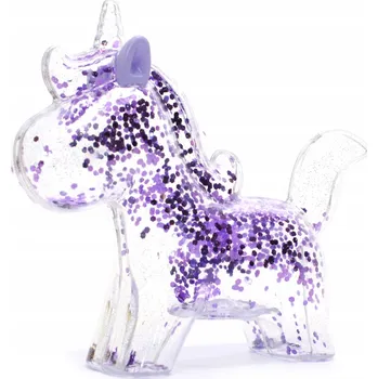 Pokladnička Pokladnička jednorožec flitry třpytky průhledná