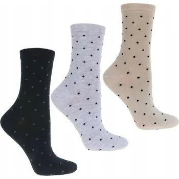 Dámské ponožky Dámské vysoké Ponožky s Ponožky Bavlna MORAJ 3 páry, 35-38