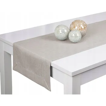 Prostěradlo Běžec béžový, stříbrný 220 x 40 cm