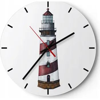 Hodiny Nástěnné hodiny do kuchyně 30x30 Lucerna Skleněné hodiny do obýváku Loft Tiché