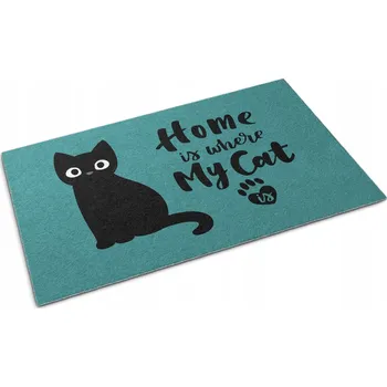 Rohožka Dekorativní rohožka na boty 60x40 Kočka v domě