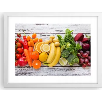 Obraz Obraz plakát v bílém rámu do obýváku 40x30 gastronomie foto na zeď