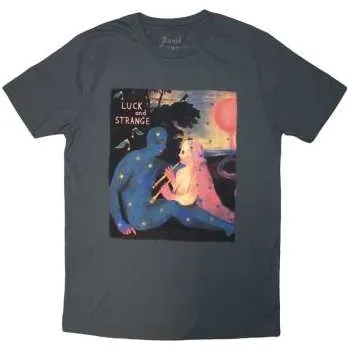 Pánské tričko Merch David Gilmour: David Gilmour Unisex T-shirt: Luck & Strange London 2 (grey) (back Print & Ex-tour) (x-large) XL