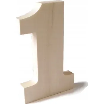 Obraz Dřevěné číslo 1 na stůl Akademia béžové