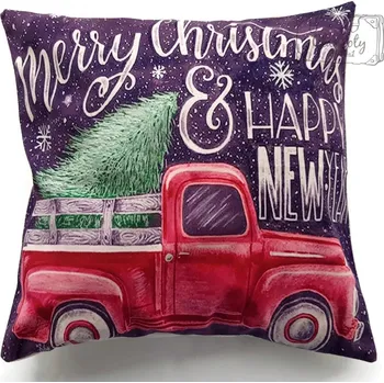 Povlak na polštářek Povlak na polštář Jasiek Vánoční stromeček Mikuláš Dárek Tr3