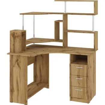 Slevadoma PC stůl KOMPAKT PLUS, rohový Barva: Dub tacho