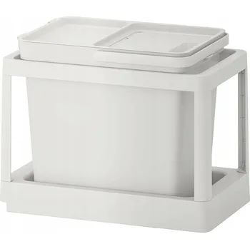 Odpadkový koš Odpadkový koš plastový Ikea 22 l šedý