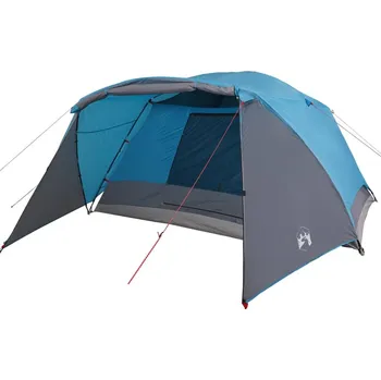 Stan OMAXI Rodinný stan s verandou pro 6 osob modrý nepromokavý 208872