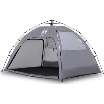 Stan OMAXI Plážový stan 2 osoby šedý rychloupínací nepromokavý 458125