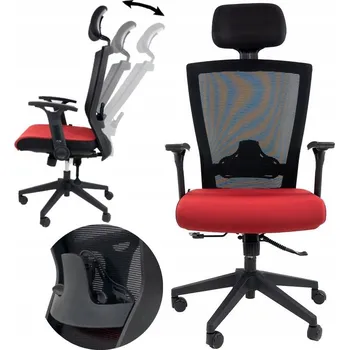 Otočná kancelářská židle Artnico červená