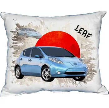 Povlak na dekorativní polštářek Polštářek s osobním autem Nissan Leaf (Polštářek s osobním autem )