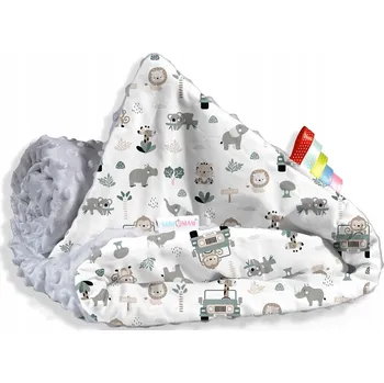 Dětská deka BABYMAM OBOUSTRANNÁ DEKA MINKY BAVLNA 75x100 CM