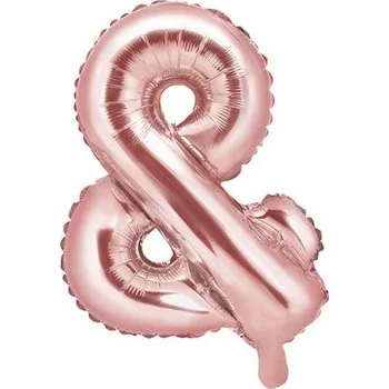 Balónek Fóliový balónek znak & 35 cm růžový