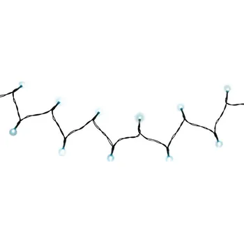 Vánoční dekorace Reťaz 48L LED biela, L-3.5 m, 3xAA, časovač, exteriér