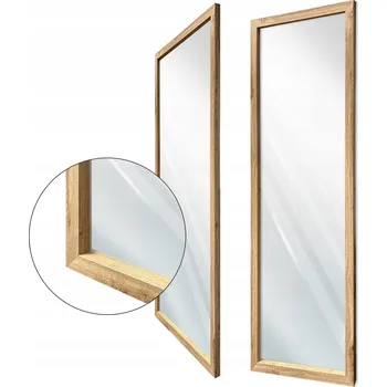 Zrcadlo Zrcadlo v rámu 110x40 cm nebo 115x45 cm, dub wotan 3D