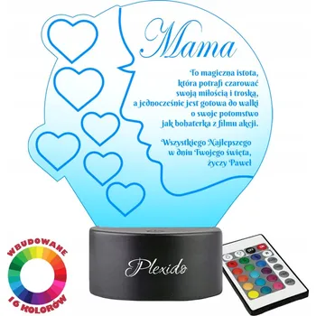 Lampička Plexido vícebarevná Noční lampa