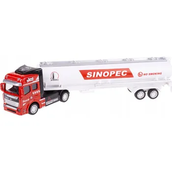 autíčko HX077 Nákladní auto cisterna Tir model kovový Sinopec vícebarevná