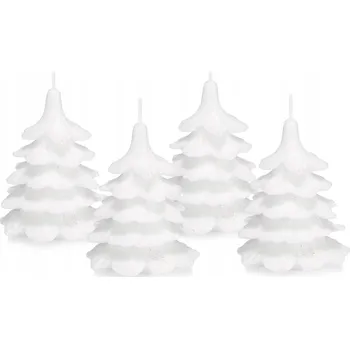 Svíčka Dekorativní parafinová svíčka bez vůně Drobo 4 ks